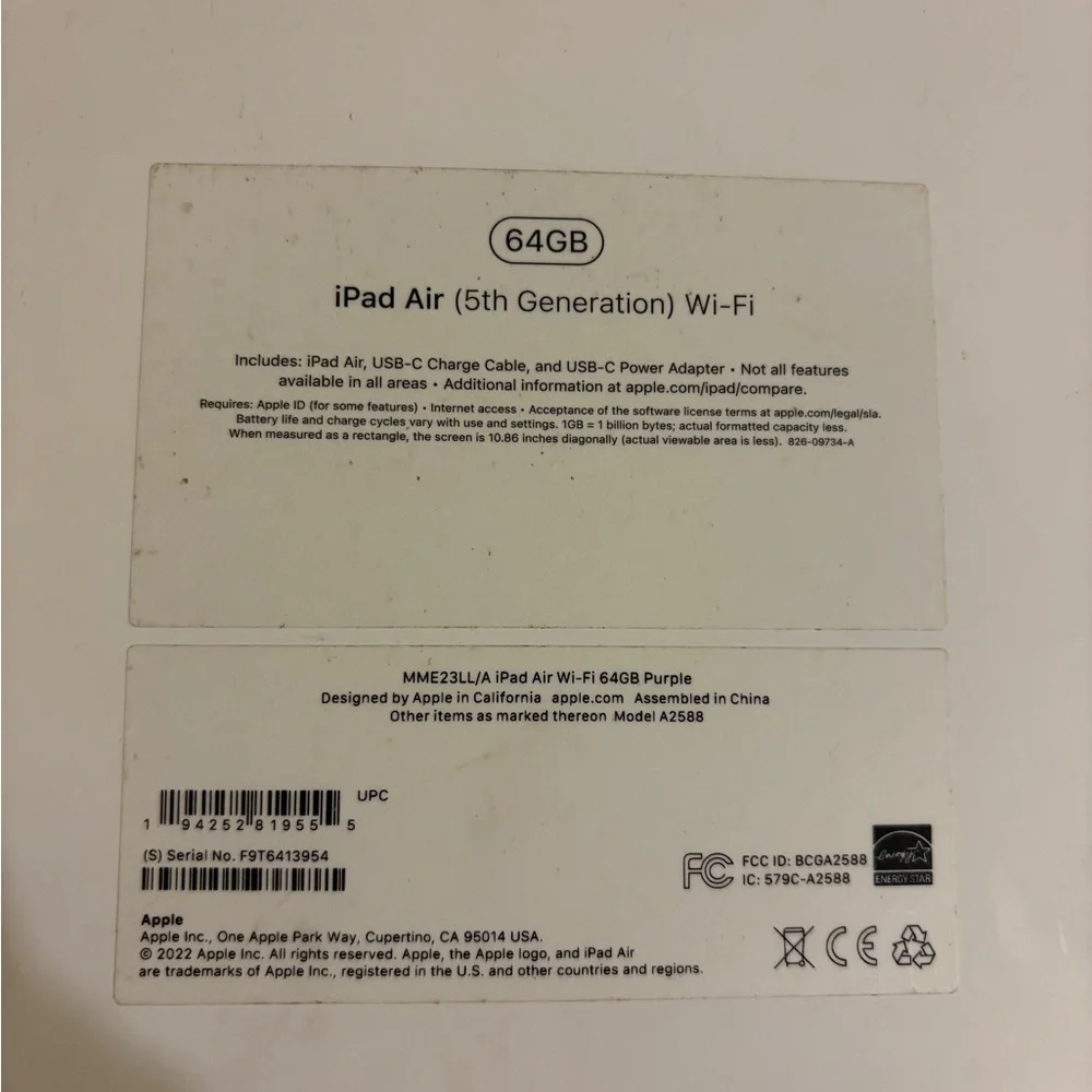 Ipad Air (5th generation)